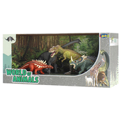 World Of Animals: 4-delni igralni set dinozavrov