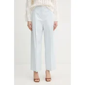BOSS wide leg hlace za žene od pamuka s elastanom Tulotta