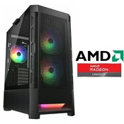 Racunalo INSTAR Gamer Diablo, AMD Ryzen 7 7800X3D up to 5.0GHz, Vodeno hladenje, 32GB DDR5, 1TB NVMe SSD, AMD Radeon RX9060XT 16GB, No ODD, 5 god jamstvo