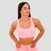 GymBeam Športni nedrček Mesh Panel Pink L