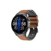 INF Pametna ura IP68 z EKG, merjenjem srčnega utripa in nasičenosti s kisikom Brown, (5000129885)