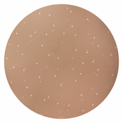 EEVEVE igralna podloga Round Dots Cinnamon, 110x110 cm, rjava
