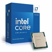 INTEL Core i7-14700KF 3,4/5,6GHz 33MB LGA1700 125W brez hladilnika BOX procesor