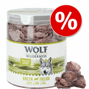 Ekonomično pakiranje: Wolf of Wilderness - RAW grickalice (liofilizirane) -Janjeća pluća (200 g)