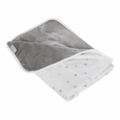 Bijela/siva pamucna deka za bebe 80x80 cm Strenenzauber – Roba