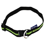 Pet Line Ogrlica za pse, 15mm, 28-44cm, Zeleno-crna