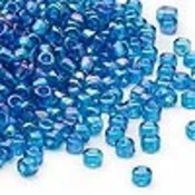 Kašaste perle (seed beads) 4 mm providna AB svetlo plava