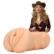 S-Line Cowgirl - realistična umetna vagina (barva kože)