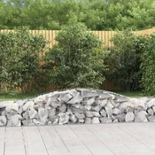 Vidaxl vidaXL Obokasta gabionska košara 400x50x40/60 cm pocinkano železo