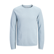 Jack & Jones Pulover Hill 12157321 Svetlo modra Regular Fit