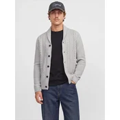 JACK & JONES Pletena jopa JJJAMES off-bela
