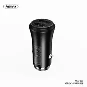 REMAX POLNILEC REMAX RCC-223 12V-24V QC3.0 Dual USB 30W črn ZA AVTO