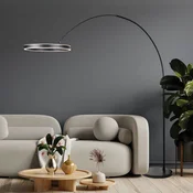 Steinhauer LED-lokna svetilka Ringlux, črna, kovinska, CCT, dimmer - Dnevna soba/jedilnica - Sodobni - Kovina