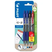 ROLER GEL GRIP 0,7 MM G2 PK2 PLUS 2BREZPLAČNO PILOT BL-G2-7 SORTIRANO BLISTER