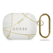 Guess GUACAPTPUCHWH AirPods Pro cover white Gold Chain Collection (GUE000925)