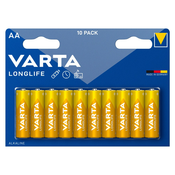 ALKALNI baterijski vložek VARTA LONGLIFE EXTRA AA/LR6 10/1