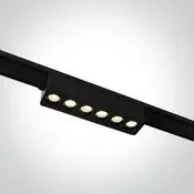 CRNA LINEARNA LED SVJETILJKA ZA FLAT MAGNETNE ŠINE 6W CCT 48V IP20 DM43102FA/B/V
