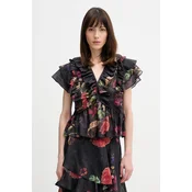 Bluza z dodatkom lana AllSaints ALMA