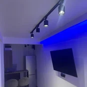 Šinska rasveta Crna Komplet 2m-4topa ( 006-2m sa 4topa crna )
