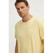 Pamučna majica Pepe Jeans AARON za muškarce, boja: žuta, s tiskom, PM509426