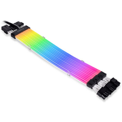 Kabel Lian Li Strimer Plus V2 Triple 8-Pin RGB PCIe, za grafično kartico, 30 cm