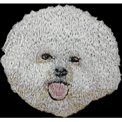 shumee Bišon Frize, pes s Tenerifov I - našitek v obliki psa, vezeni našitek, edinstvena dekoracija nahrbtnika znamke Art-Dog