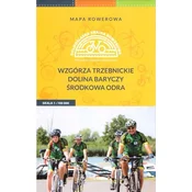 shumee Trzebniški hribi, dolina Barycza, srednja Odra. Turistični zemljevid za kolesarje. Galileos
