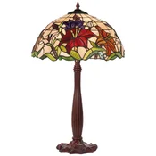 Casa Padrino luxury Tiffany table lamp lamp multicolored A� 40 x H. 64 cm - Round Tiffany desk lamp - Luxury interior - Tiffany lights - Luxury lights