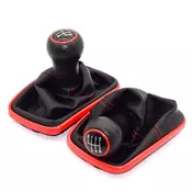 Car Gear Shift Knob 5 Gear 12mm Black Caps With Black Frame For VW BORA GOLF IV JETTA GTI MK4 1999 2000 2001 2002 2003 2004