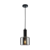 ITALUX PND-65342-1-BK+SG - Luster na sajli SANTIA 1xE27/40W/230V crna