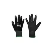 Bradas Zaščitne rokavice, poliuretanske, 10 PURE BLACK PRO BR-RWPBCP10