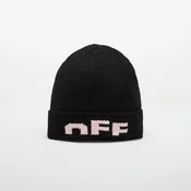 Kapa OFF-WHITE KIDS Type Logo Beanie Black/ Soft Pink II