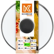 KADAX stekleni pokrov 22 cm univerzalni toplotno odporen pokrov za lonce in ponev, (5000356001)