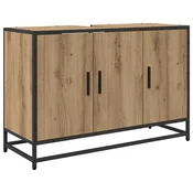 Vidaxl Kopalniška omarica Umetni hrast 90 x 33 x 60 cm Konstruiran les