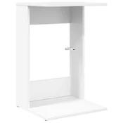 Vidaxl Stranska miza Bela 40 x 38 x 62,5 cm Konstruiran les