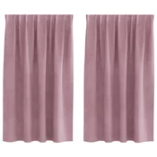 Zavjese za zamracivanje 2 pcs Tamno ružicasta 140 x 140 cm