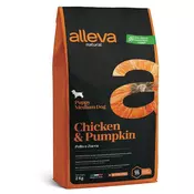 Alleva Natural PUPPY medium – PIŠČANEC & BUČA 12 Kg