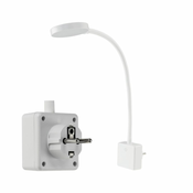 LED bralna svetilka za v vtičnico 4W 300 lumen zatemnilna 4000K bela
