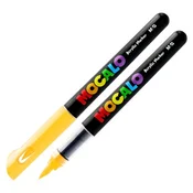 Akrilni marker M&G MOCALO, s čopičasto konico - svetlo rumena 302