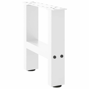 Noge za klub stolic bijele 2 kom 30 x (30-31) cm celik