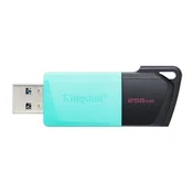 USB disk Kingston 256GB DT Exodia M, 3.2 Gen1, črno zelen, drsni priključek