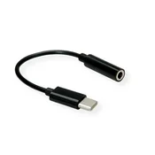 VALUE Adapter Type-C - 3,5 mm prikljucak, M/Ž, 0,13 m 12.99.3214-10