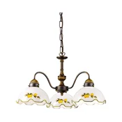 Kolarz 731.83.116 - Luster na lancu NONNA 3xE27/75W/230V sa motivom limuna