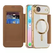 Etui SmartMag Book z Magsafe tehnologijo in RFID denarnico za iPhone Air - brown