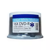 Traxdata Ritek DVD-R 16x 4.7GB Medical Line-Medicinska Linija, Full Surface Printable 50 kom