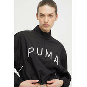 Jakna za trening Puma Fit Move boja: crna, za prijelazno razdoblje, oversize, 524816