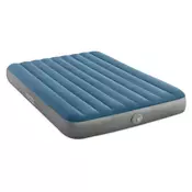 Queen Prestige Downy 203 x 152 x 25 cm sa pumpom - Plava - odrasli - 4.48 - 15.24 x 38.74 x 30.48 - 203 x 25 x 152 - 272 - Dupli bracni krevet - Fiber Tech™ - 4 - NE