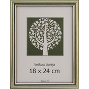 Karako Foto okvir 18x24 cm, plastika, namizni, stenski, 56 srebrn