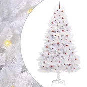 Vidaxl Umetno Zložljivo Božično Drevo Bela 300 cm PVC in jeklo