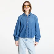 Srajca Calvin Klein Jeans Cropped Ls Shirt Blue XS